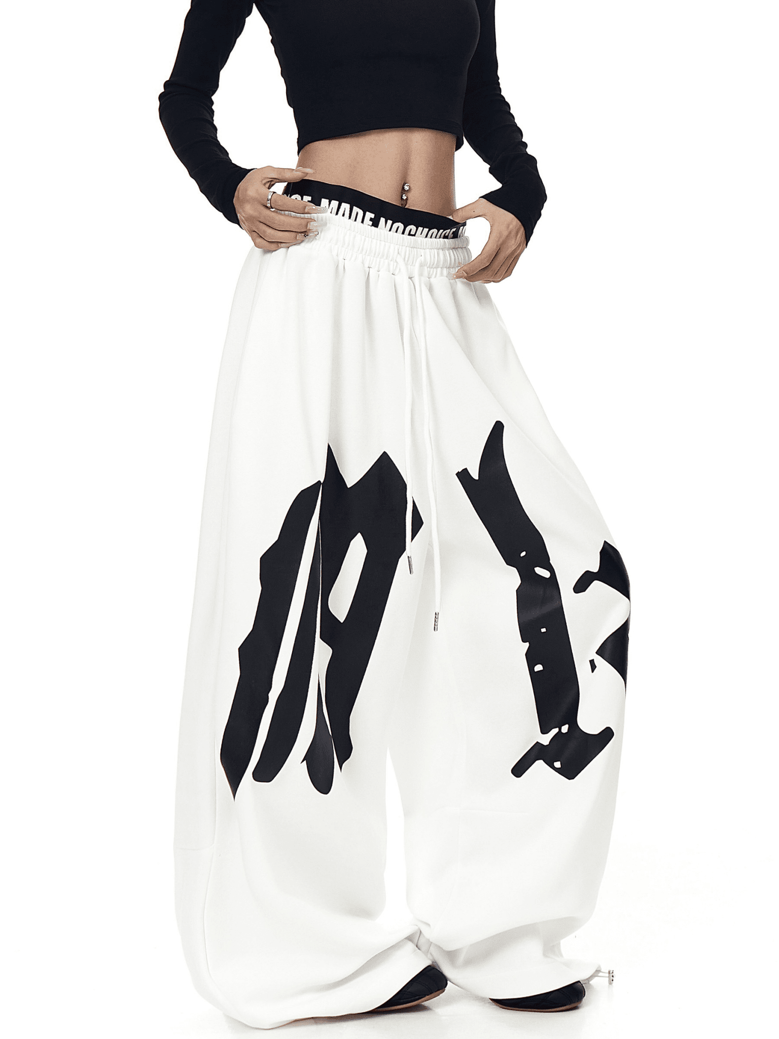 Oversized Gothic Lettering Sweatpants - COPPING THREADS - CT Select