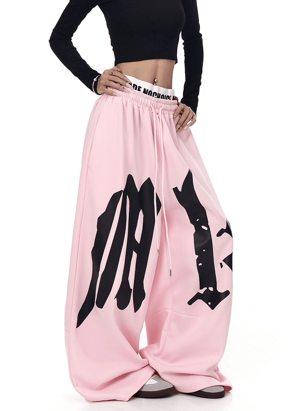 Oversized Gothic Lettering Sweatpants - COPPING THREADS - CT Select