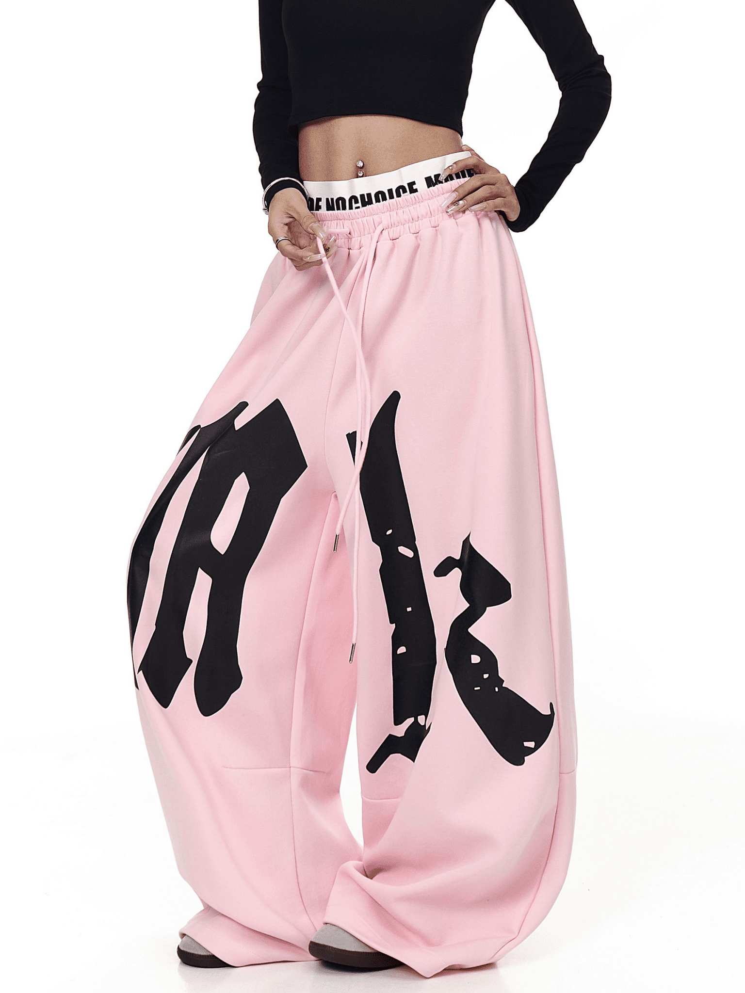 Oversized Gothic Lettering Sweatpants - COPPING THREADS - CT Select