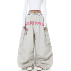 Oversized Graphic Pleated Baggy Cargo Pants - COPPING THREADS - CT Select