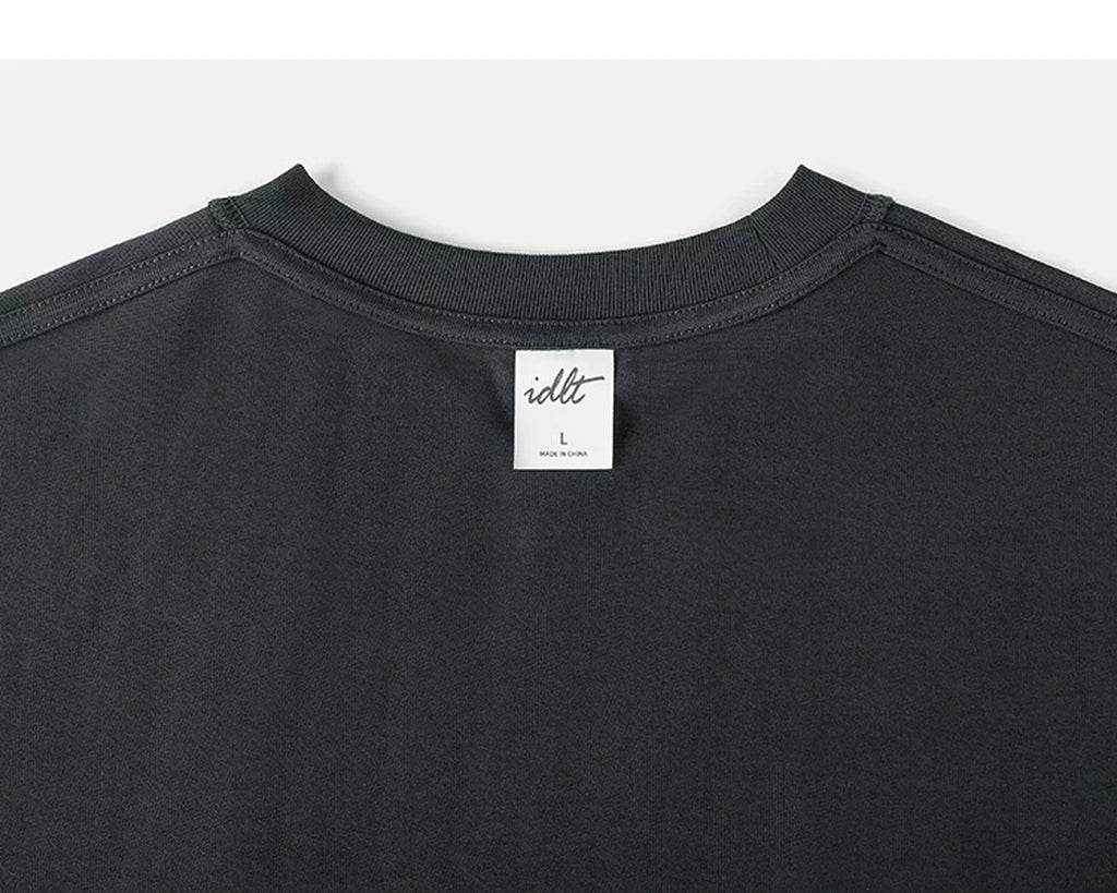 Oversized Long-Sleeve Pocket Tee - COPPING THREADS - IDLT