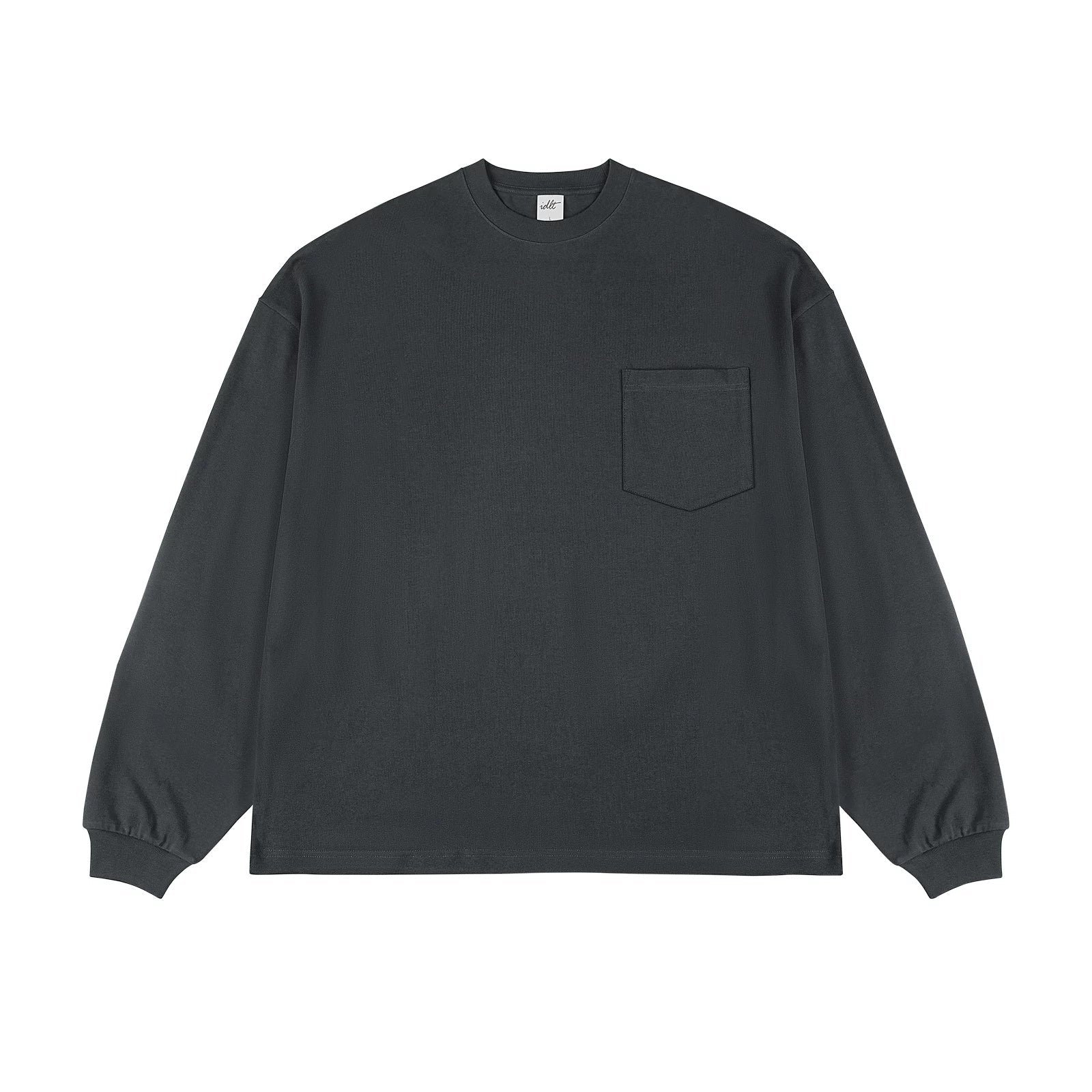 Oversized Long-Sleeve Pocket Tee Secondary image
