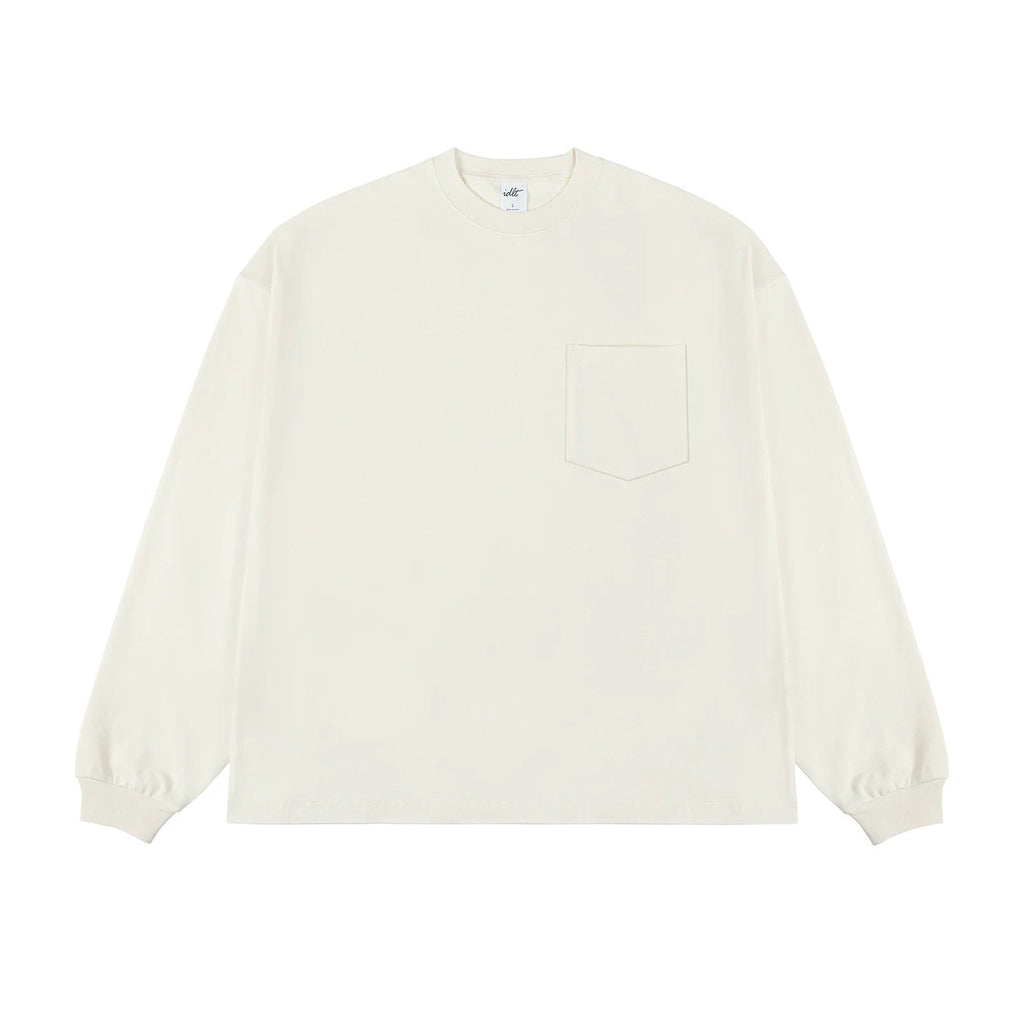 Oversized Long-Sleeve Pocket Tee - COPPING THREADS - IDLT