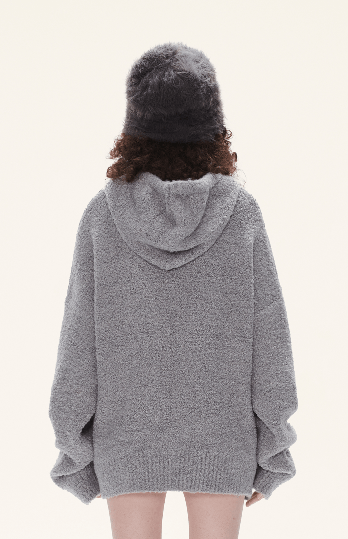 Oversized Loop Yarn Hoodie Sweater - COPPING THREADS - LOSTCTRL