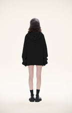 Oversized Loop Yarn Hoodie Sweater - COPPING THREADS - LOSTCTRL