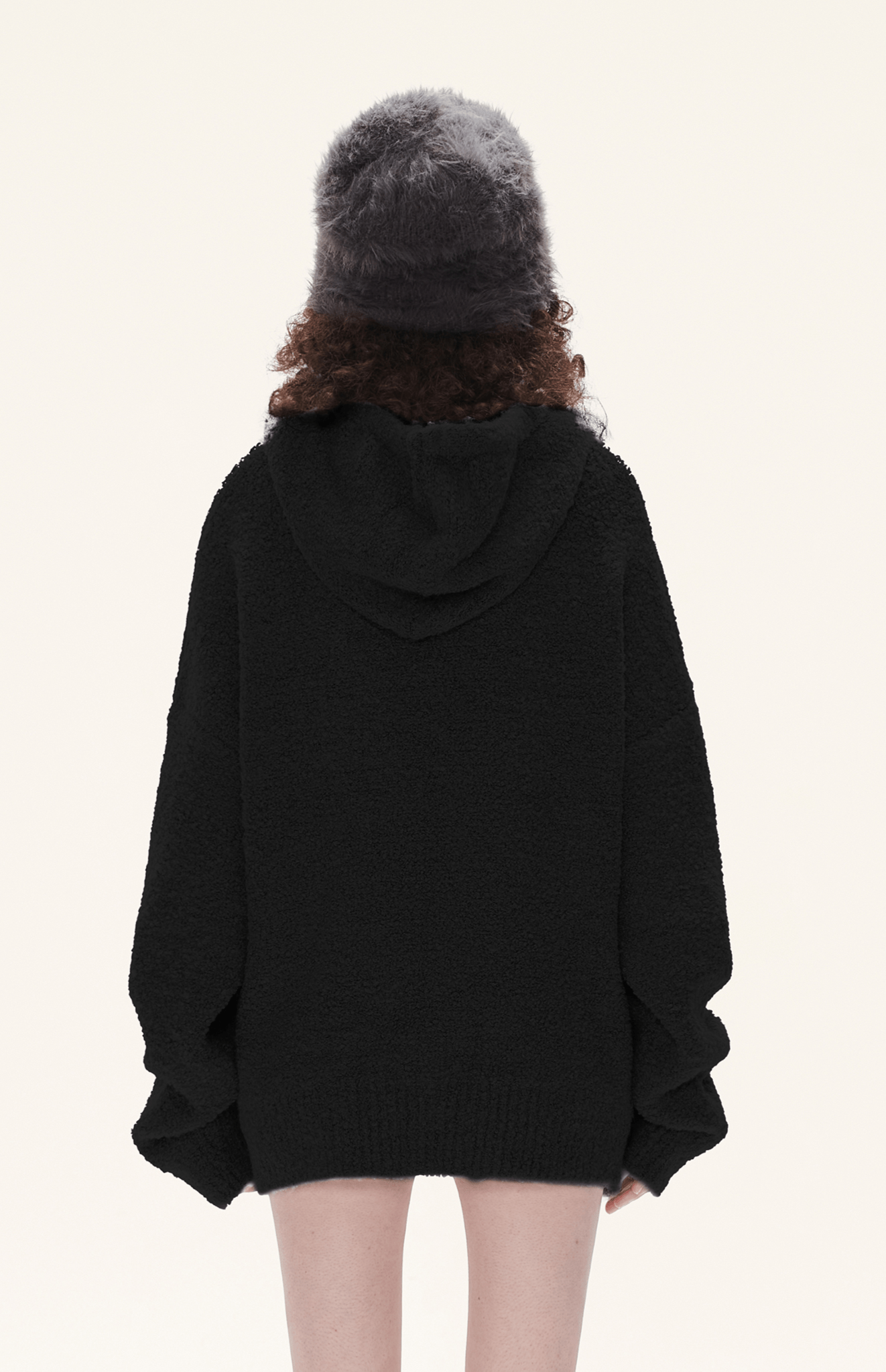 Oversized Loop Yarn Hoodie Sweater - COPPING THREADS - LOSTCTRL