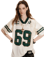 Oversized Mesh Jersey Tee - COPPING THREADS - 0123Start