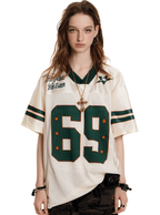 Oversized Mesh Jersey Tee - COPPING THREADS - 0123Start