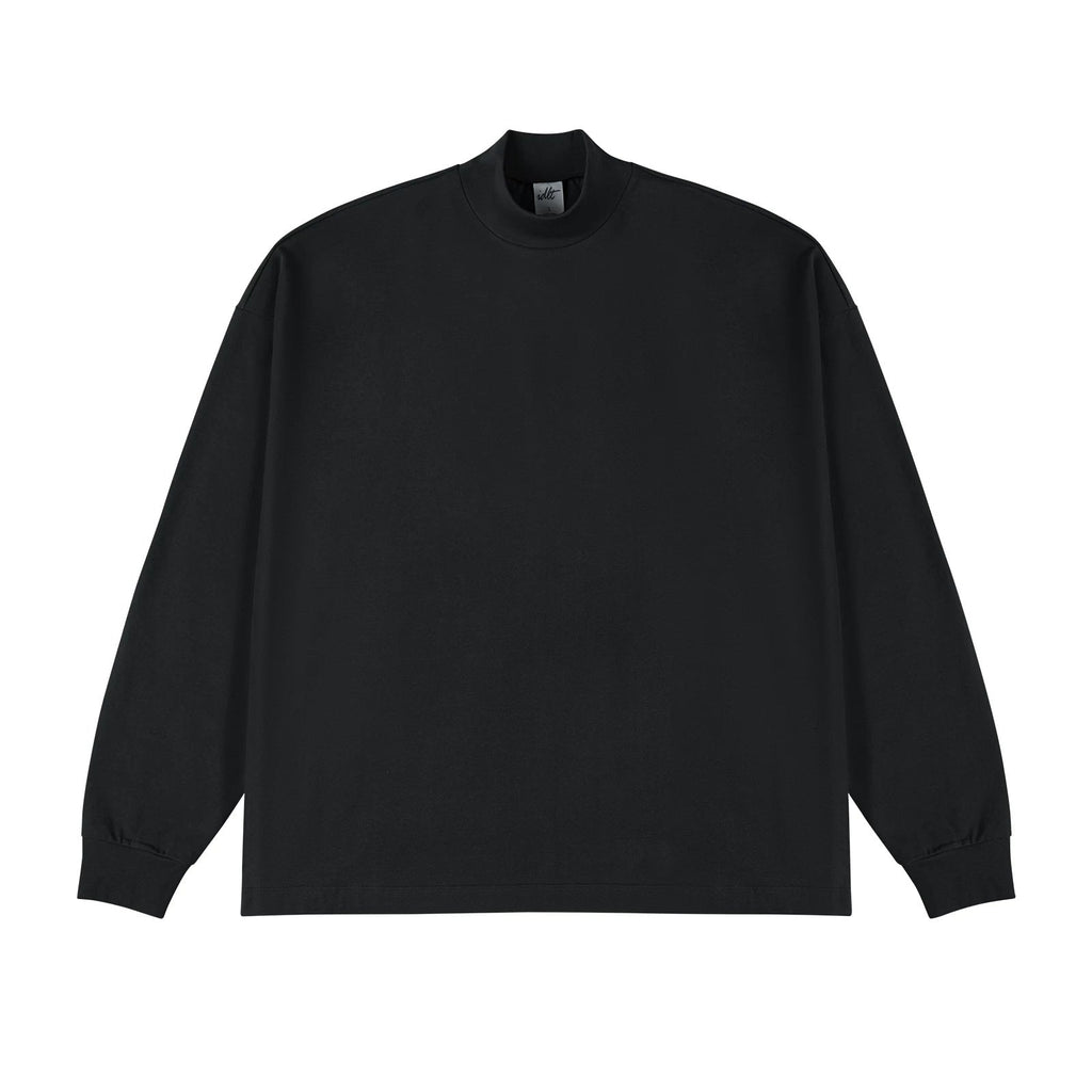 Oversized Mock-Neck Long-Sleeve Tee - COPPING THREADS - IDLT