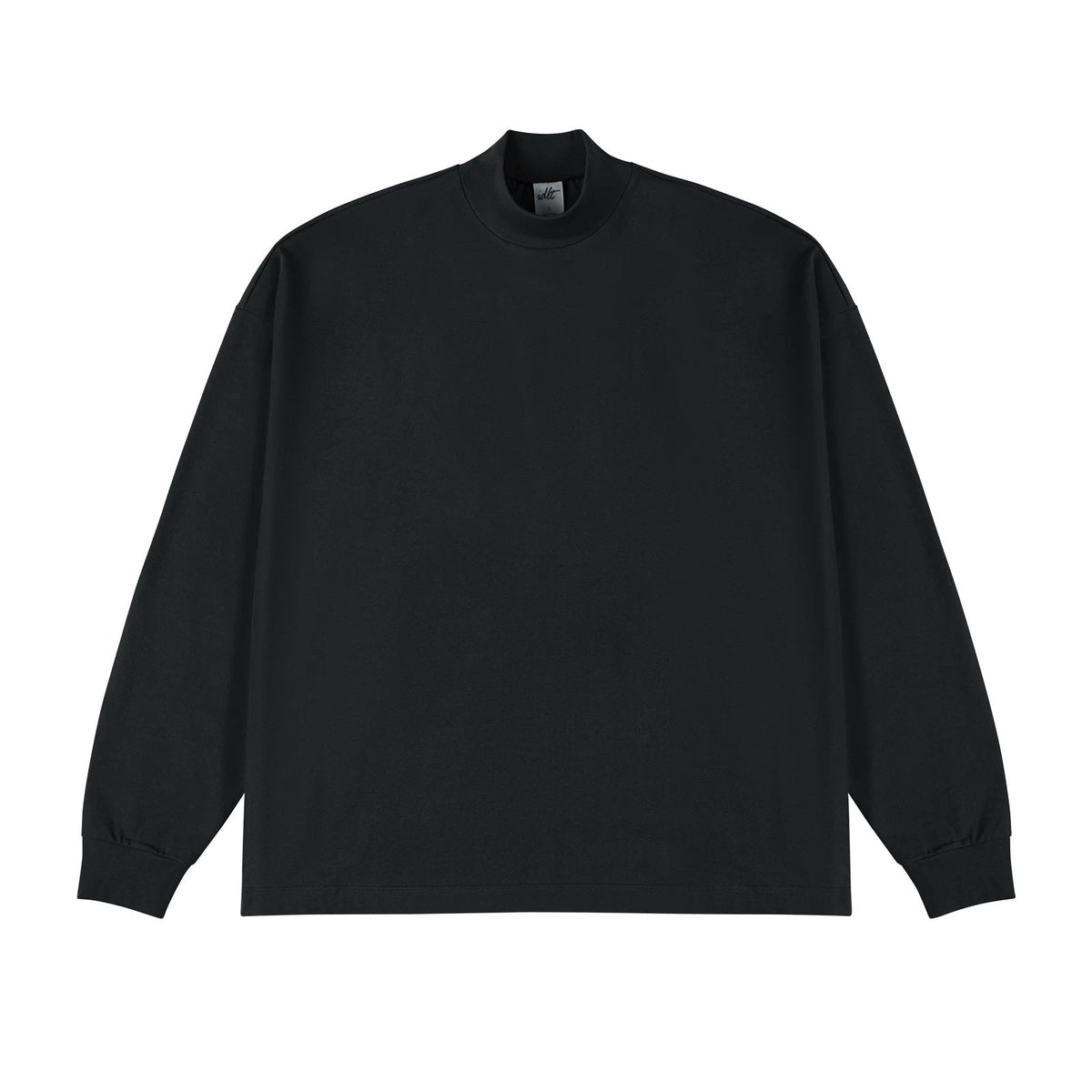 Oversized Mock-Neck Long-Sleeve Tee - COPPING THREADS - IDLT