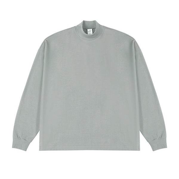 Oversized Mock-Neck Long-Sleeve Tee - COPPING THREADS - IDLT