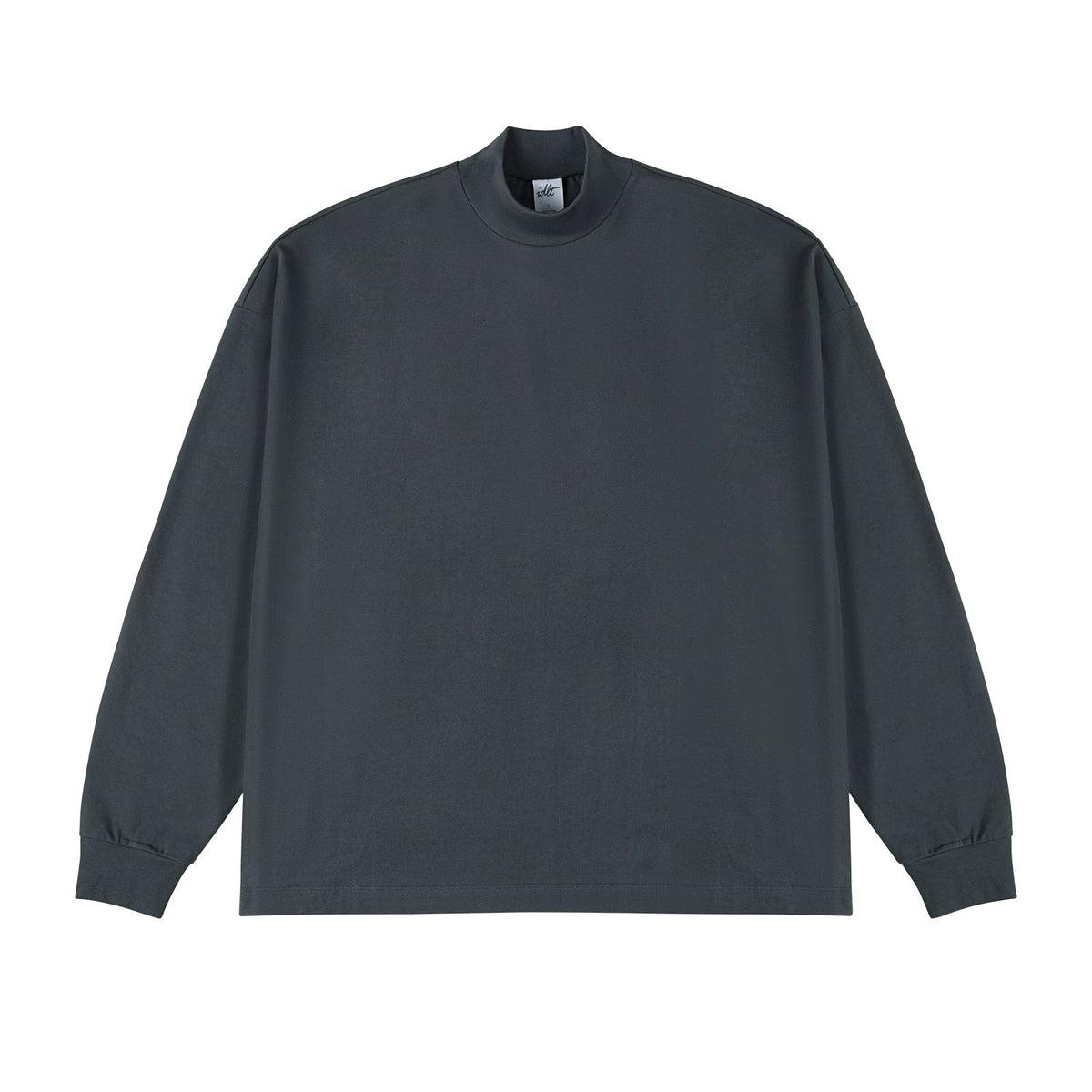 Oversized Mock-Neck Long-Sleeve Tee - COPPING THREADS - IDLT