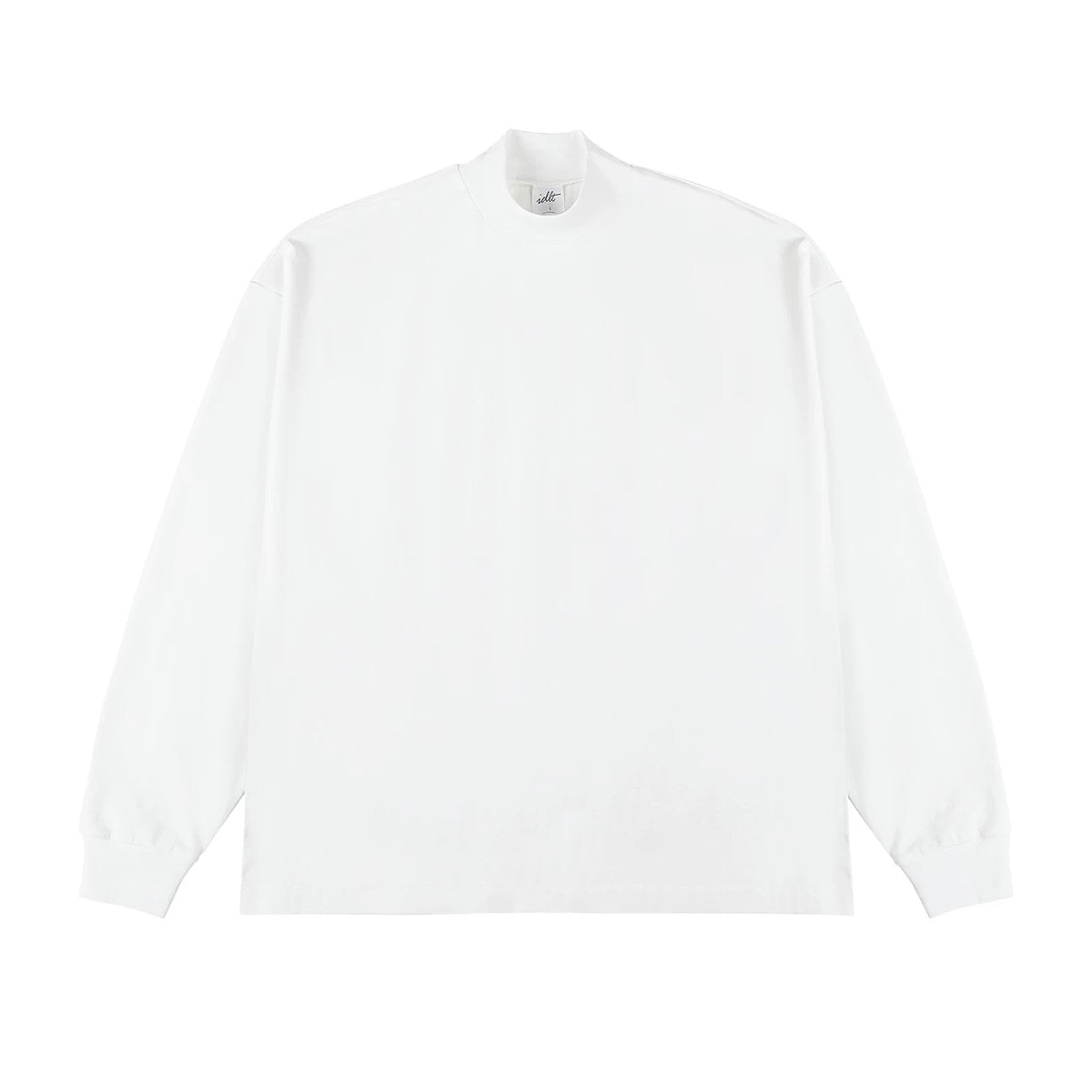 Oversized Mock-Neck Long-Sleeve Tee - COPPING THREADS - IDLT