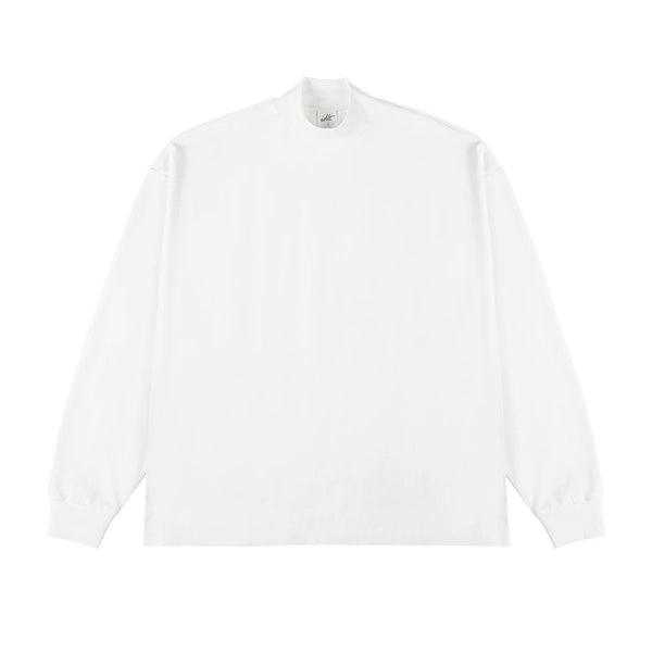 Oversized Mock-Neck Long-Sleeve Tee - COPPING THREADS - IDLT