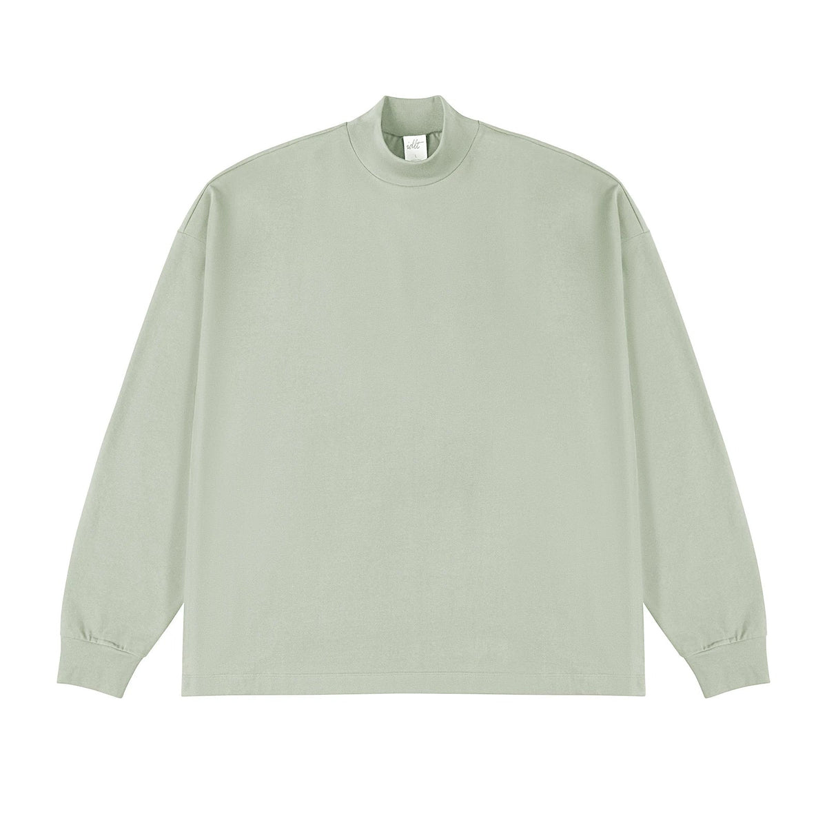 Oversized Mock-Neck Long-Sleeve Tee - COPPING THREADS - IDLT