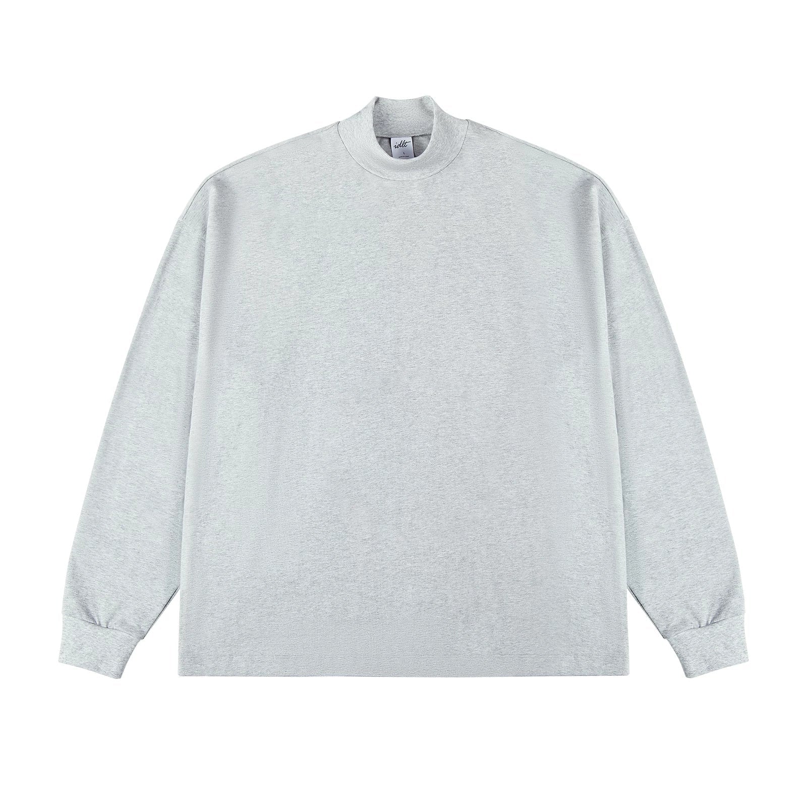 Oversized Mock-Neck Long-Sleeve Tee Secondary image