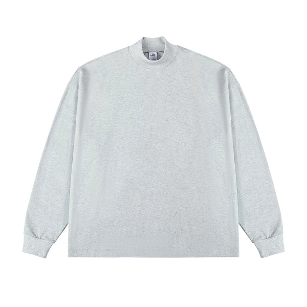 Oversized Mock-Neck Long-Sleeve Tee - COPPING THREADS - IDLT