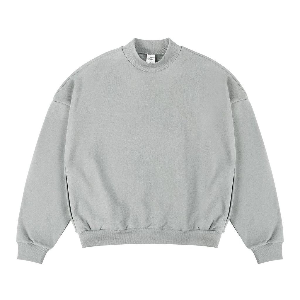 Oversized Mock-Neck Sweatshirt - COPPING THREADS - IDLT