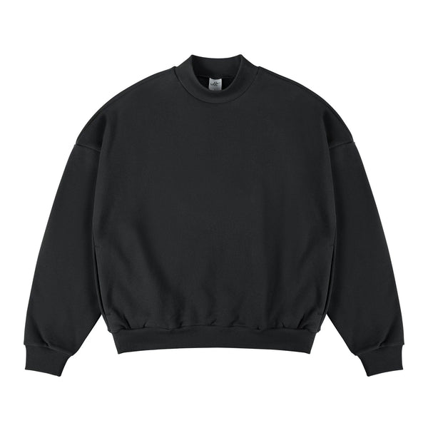 Oversized Mock-Neck Sweatshirt - COPPING THREADS - IDLT