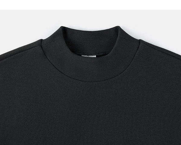 Oversized Mock-Neck Sweatshirt - COPPING THREADS - IDLT