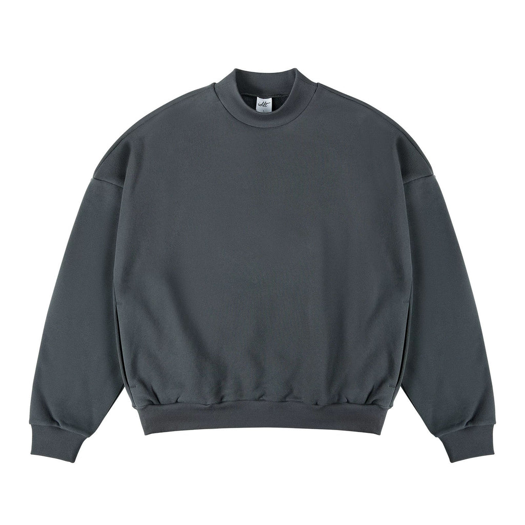 Oversized Mock-Neck Sweatshirt - COPPING THREADS - IDLT