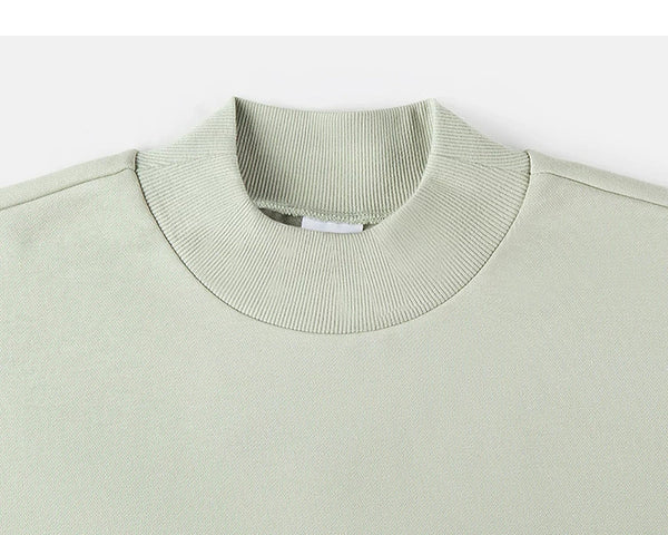 Oversized Mock-Neck Sweatshirt - COPPING THREADS - IDLT