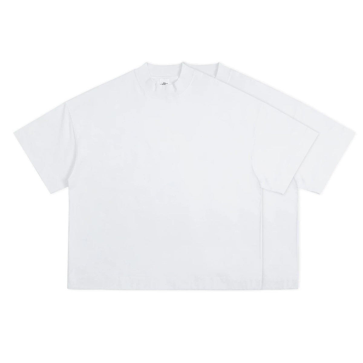 Oversized Mock-Neck Tee - COPPING THREADS - IDLT
