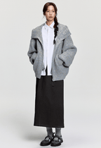 Oversized Mohair Knit Zip Hoodie - COPPING THREADS - RAPPEYE