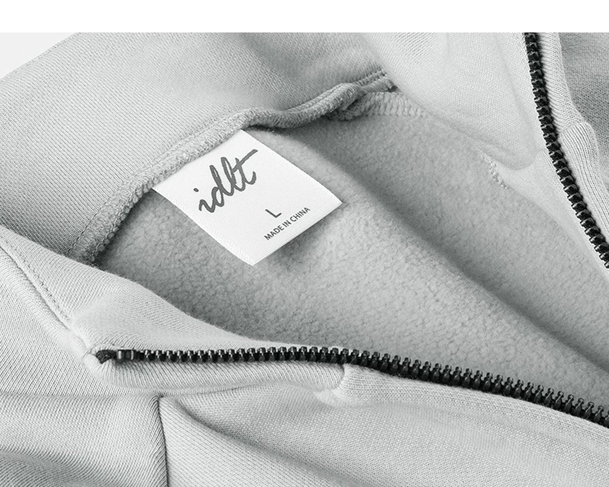 Oversized Raglan Zip Sweatshirt - COPPING THREADS - IDLT