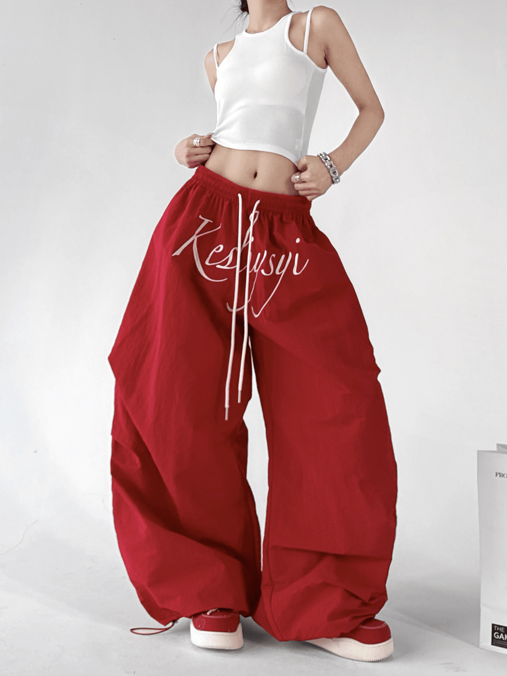 Oversized Script Parachute Pants – CT6616 - COPPING THREADS - CT Select