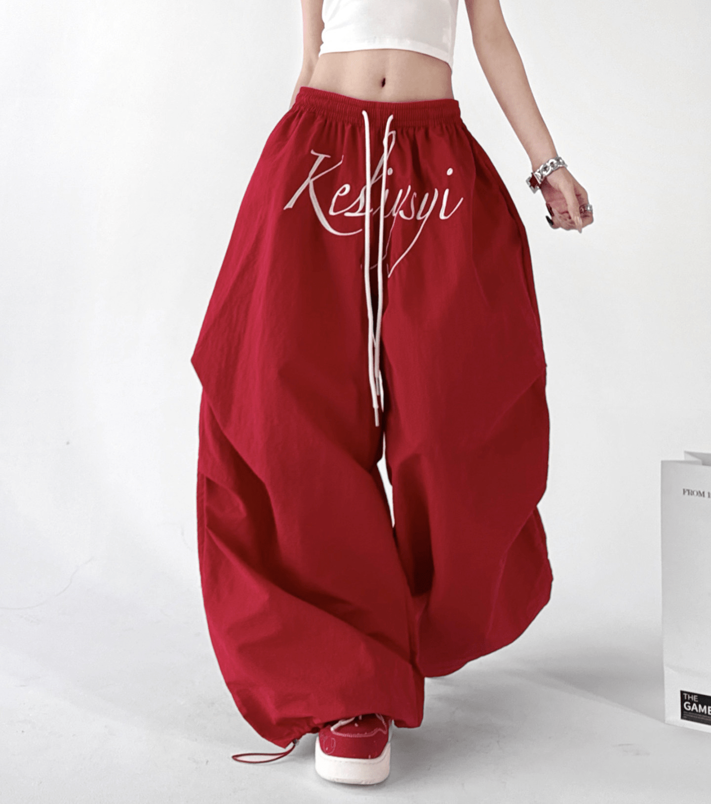 Oversized Script Parachute Pants – CT6616 - COPPING THREADS - CT Select