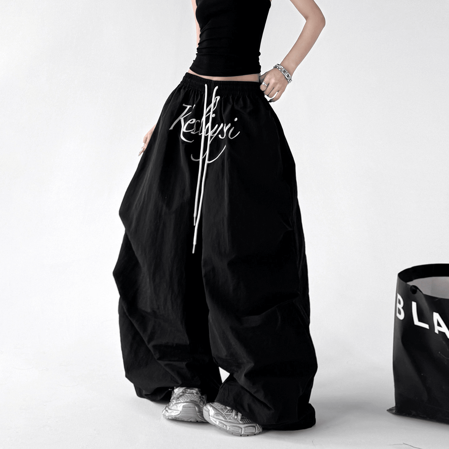 Oversized Script Parachute Pants – CT6616 - COPPING THREADS - CT Select