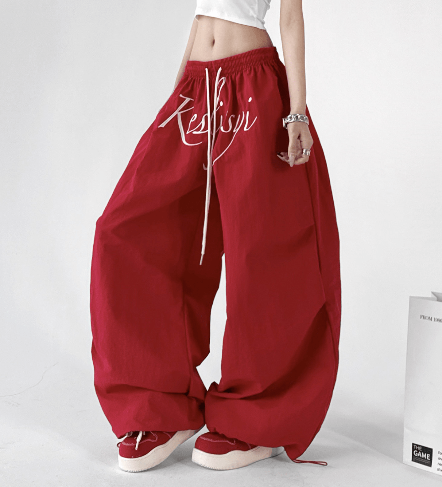 Oversized Script Parachute Pants – CT6616 - COPPING THREADS - CT Select