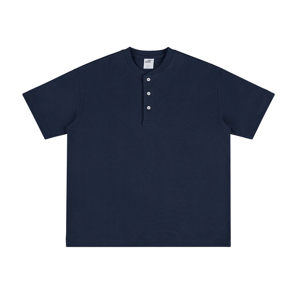 Oversized Short-Sleeve Henley - COPPING THREADS - IDLT