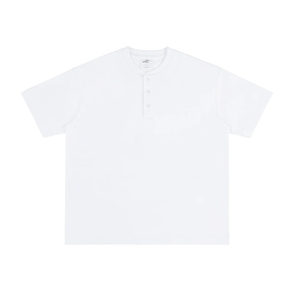 Oversized Short-Sleeve Henley - COPPING THREADS - IDLT