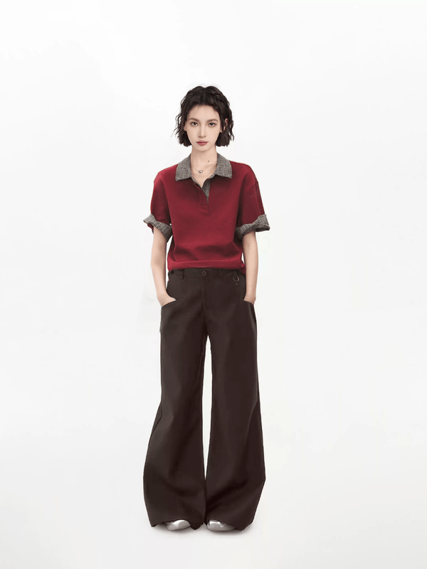 Oversized Short Sleeve Preppy Polo Shirt - COPPING THREADS - CT Select