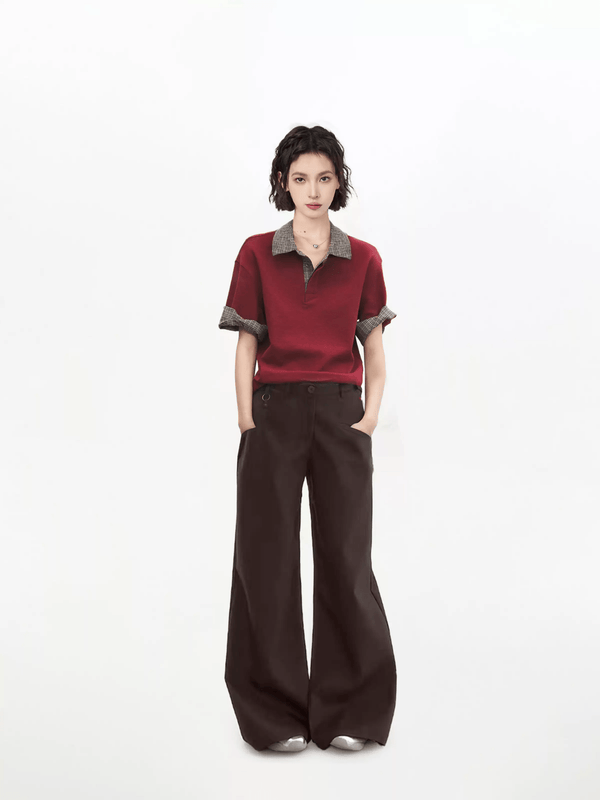 Oversized Short Sleeve Preppy Polo Shirt - COPPING THREADS - CT Select