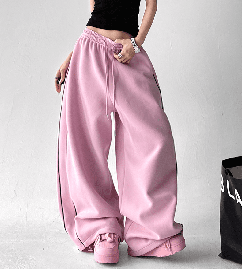 Oversized Side Piping Stripe Track Pants - COPPING THREADS - CT Select