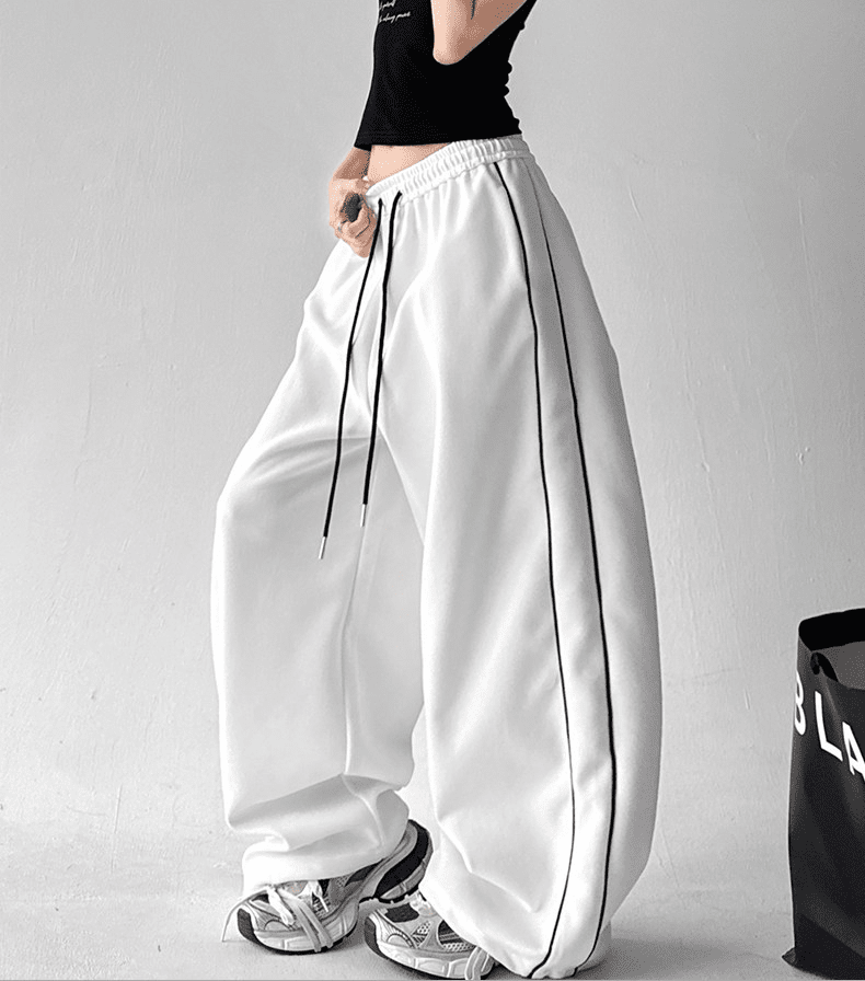 Oversized Side Piping Stripe Track Pants - COPPING THREADS - CT Select