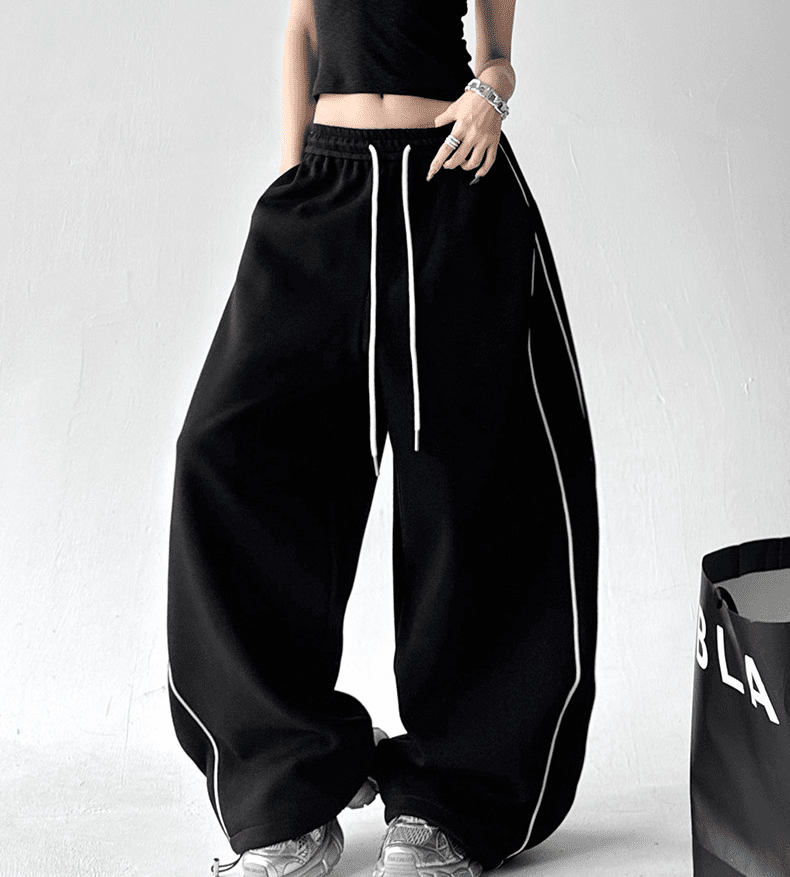 Oversized Side Piping Stripe Track Pants - COPPING THREADS - CT Select