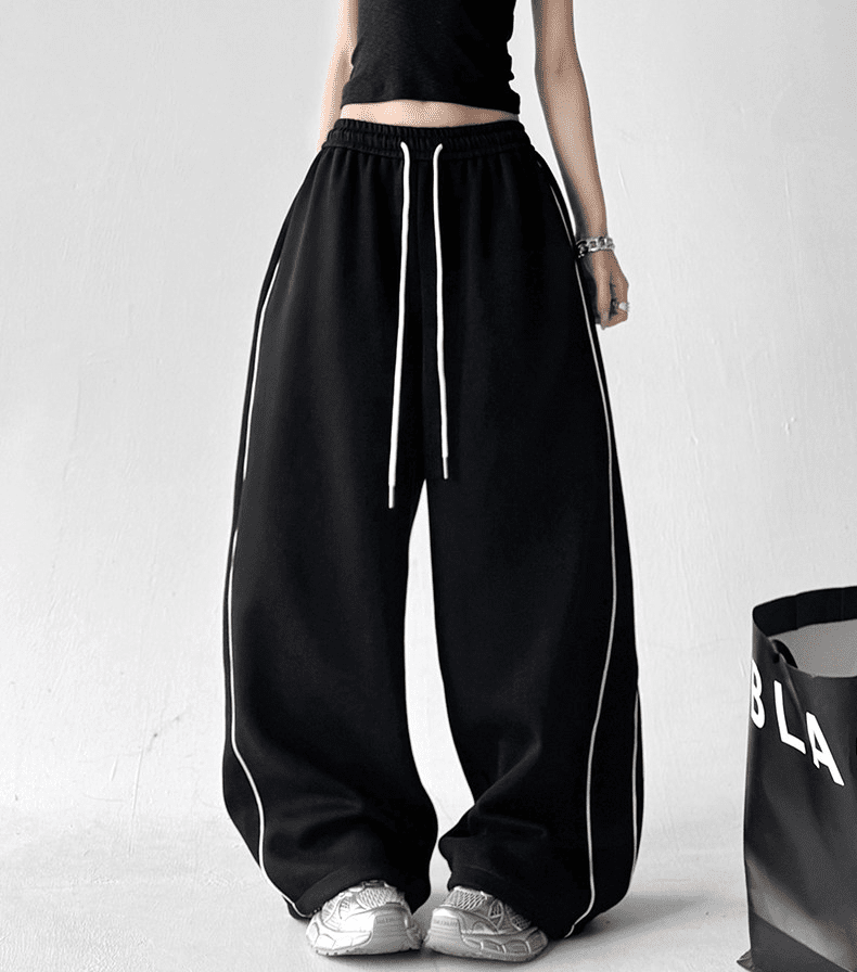 Oversized Side Piping Stripe Track Pants - COPPING THREADS - CT Select