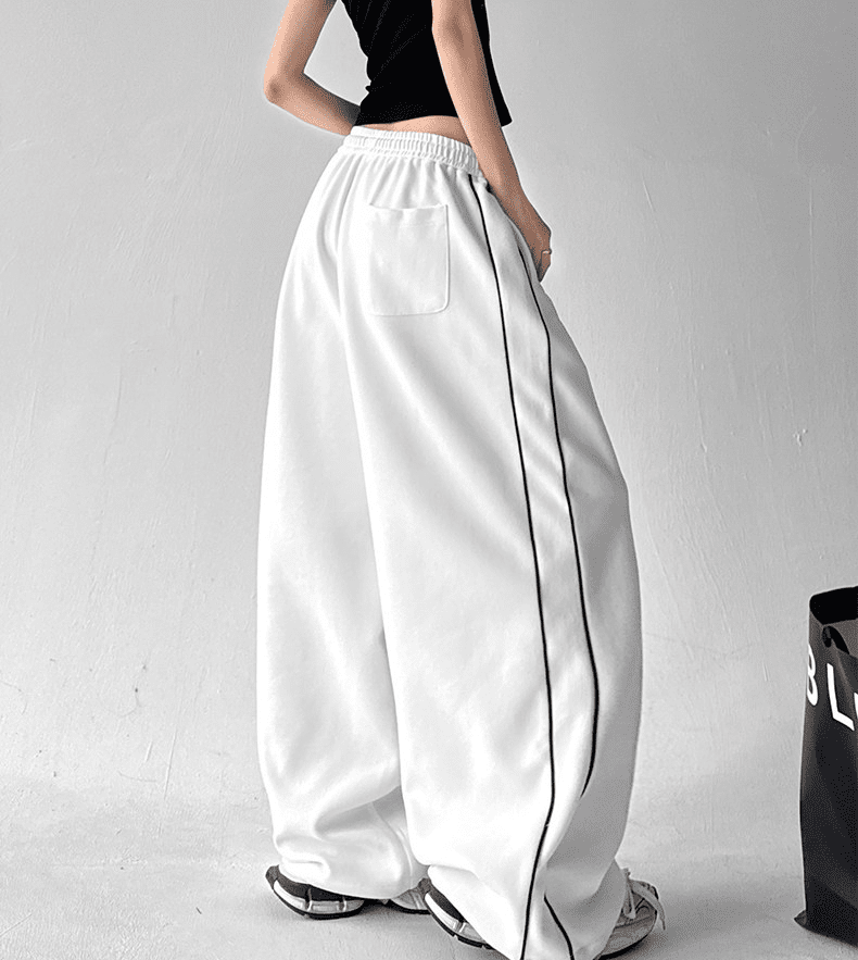 Oversized Side Piping Stripe Track Pants - COPPING THREADS - CT Select