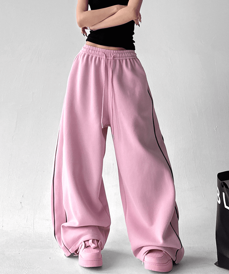Oversized Side Piping Stripe Track Pants - COPPING THREADS - CT Select
