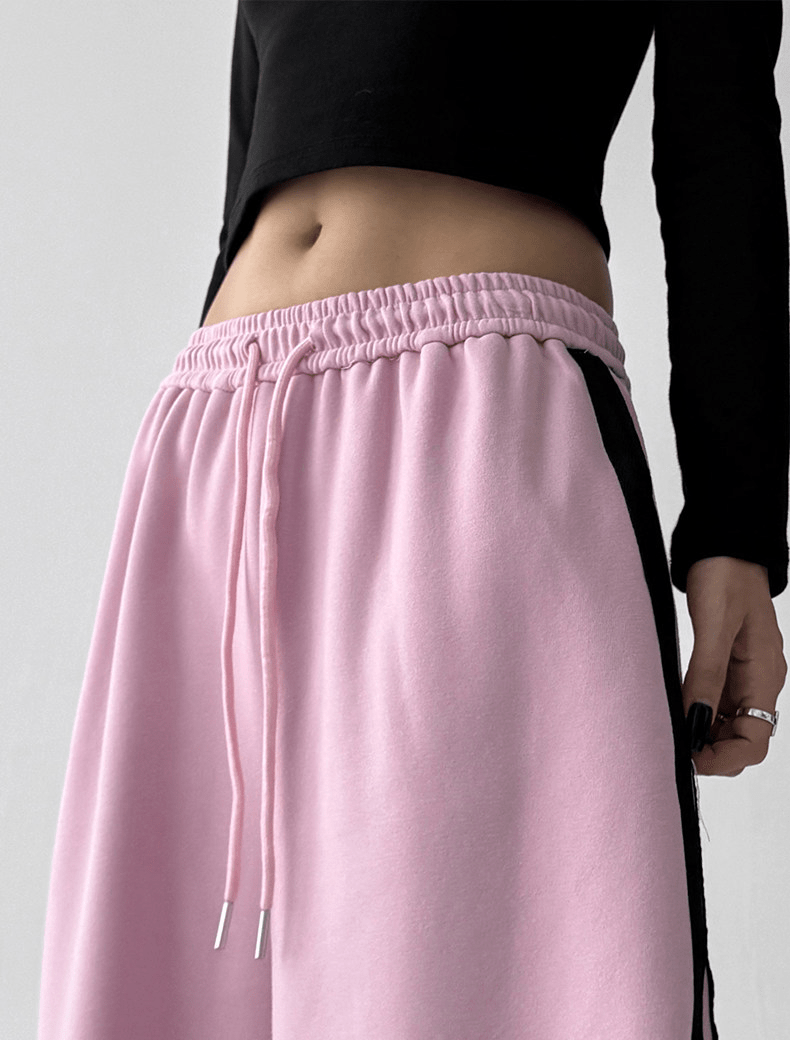 Oversized Side Stripe Wide - Leg Sweatpants - COPPING THREADS - CT Select