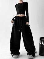 Oversized Side Stripe Wide - Leg Sweatpants - COPPING THREADS - CT Select