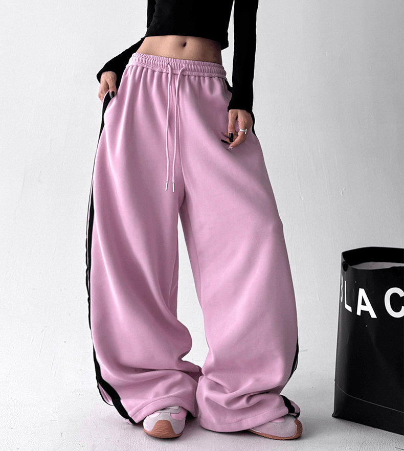 Oversized Side Stripe Wide - Leg Sweatpants - COPPING THREADS - CT Select