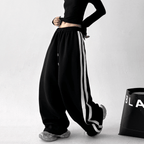 Oversized Side Stripe Wide - Leg Sweatpants - COPPING THREADS - CT Select