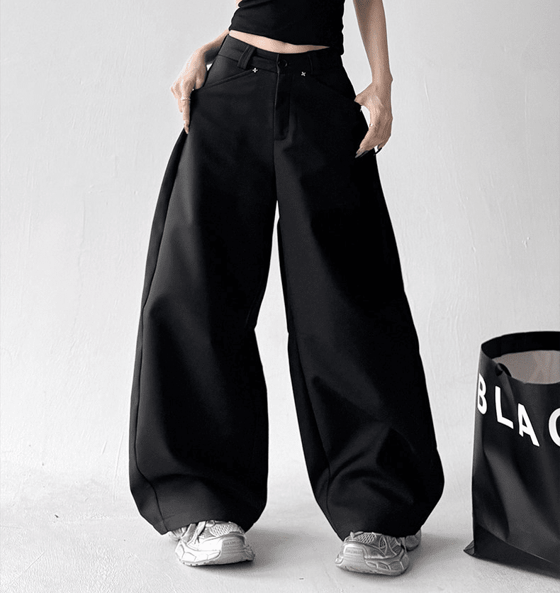 Oversized Straight Wide - Leg Trousers - COPPING THREADS - CT Select
