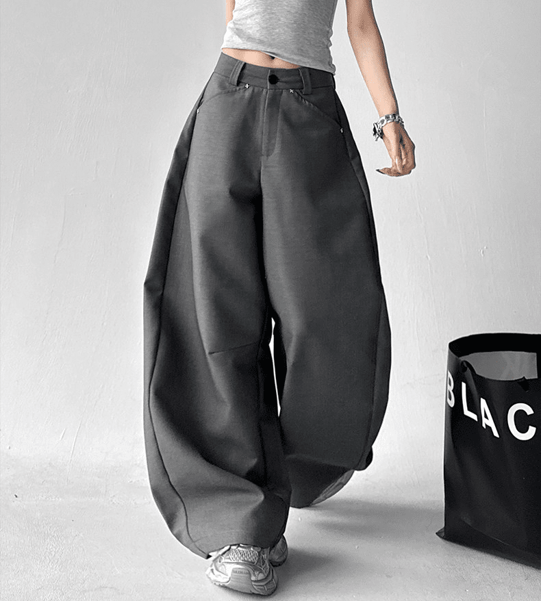 Oversized Straight Wide - Leg Trousers - COPPING THREADS - CT Select