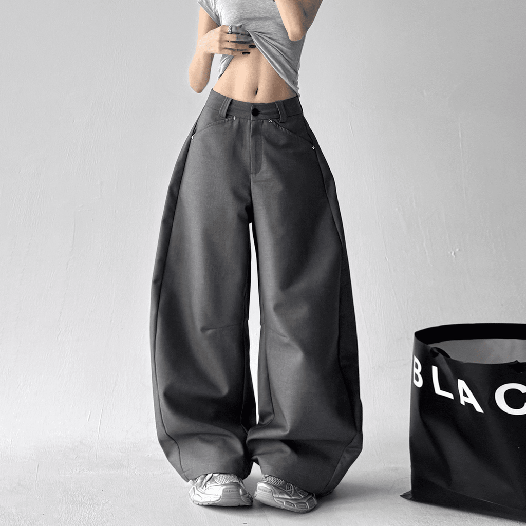 Oversized Straight Wide - Leg Trousers - COPPING THREADS - CT Select